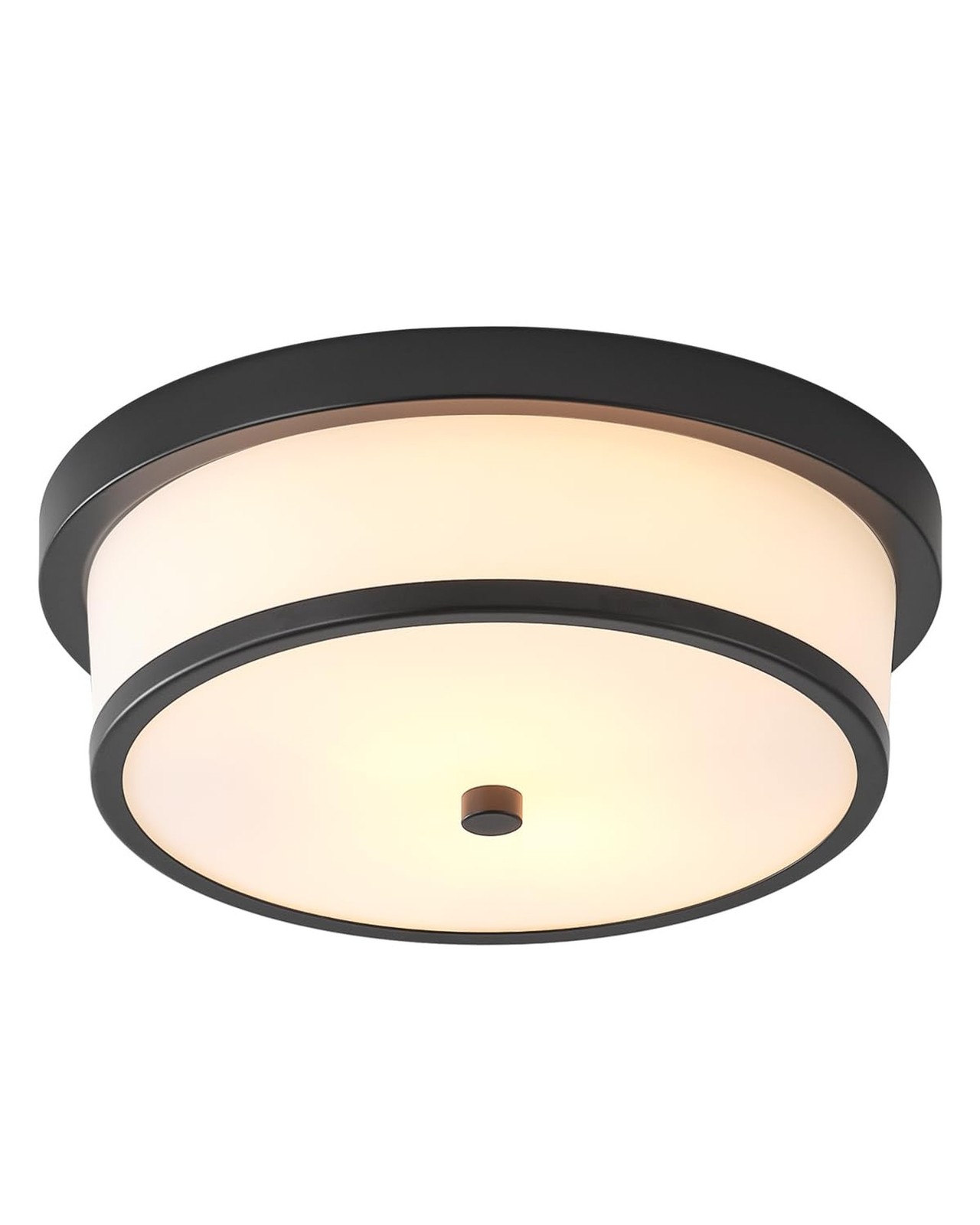 12 inch Flush Mount Ceiling Light, 2-Light Close to Ceiling Light Fixtures wi...