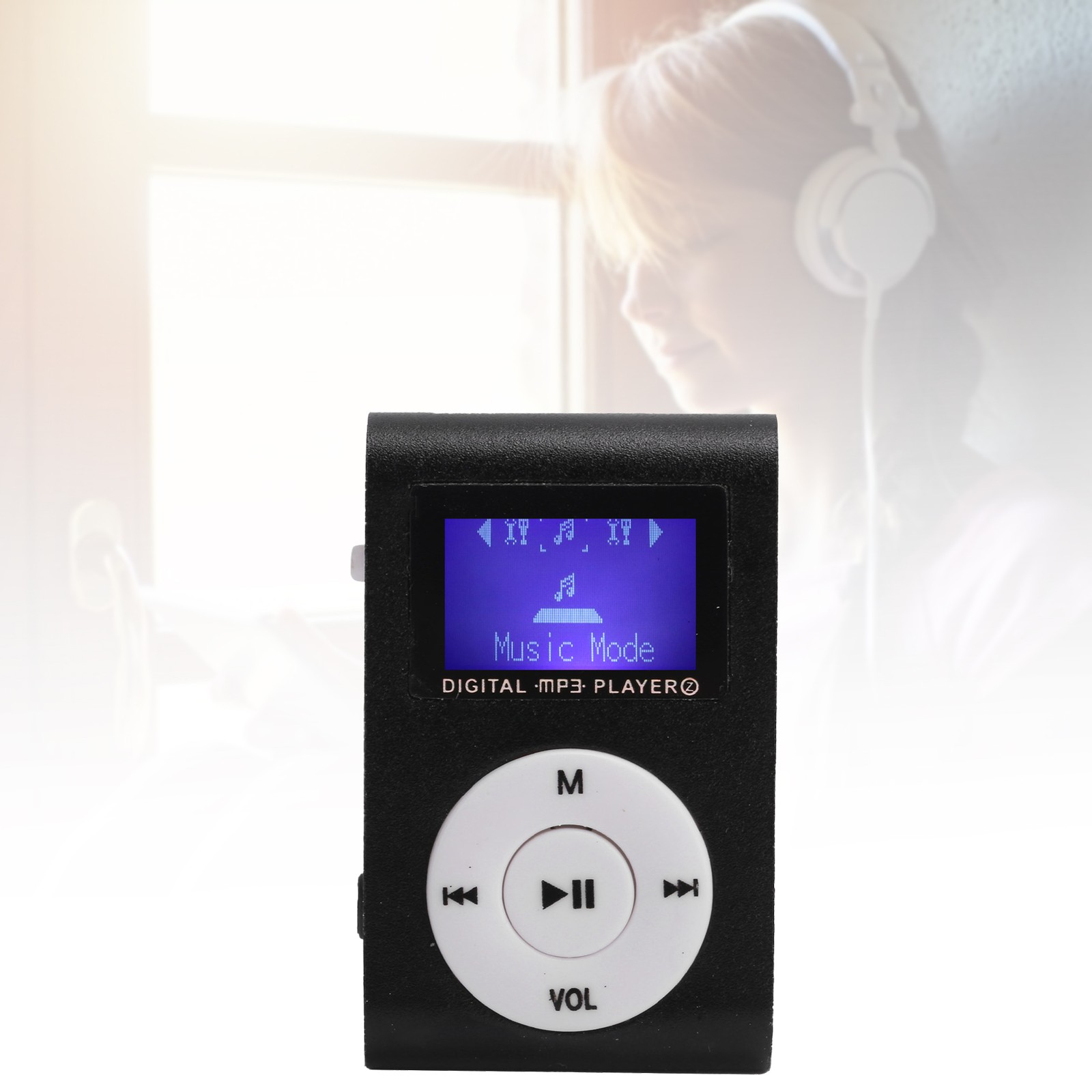 Portable Mini MP3 Music Playerorts BackClip LCD Screen MP3 Support Memory BEA