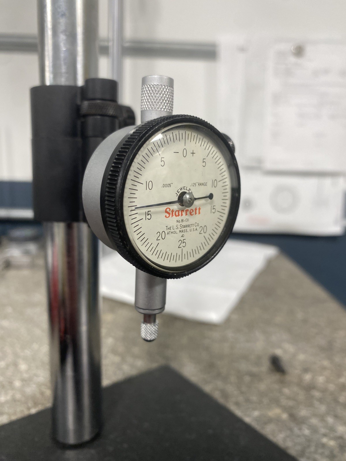 STARRETT #81-131 .0005"- .125" RANGE DIAL INDICATOR (TL2002)