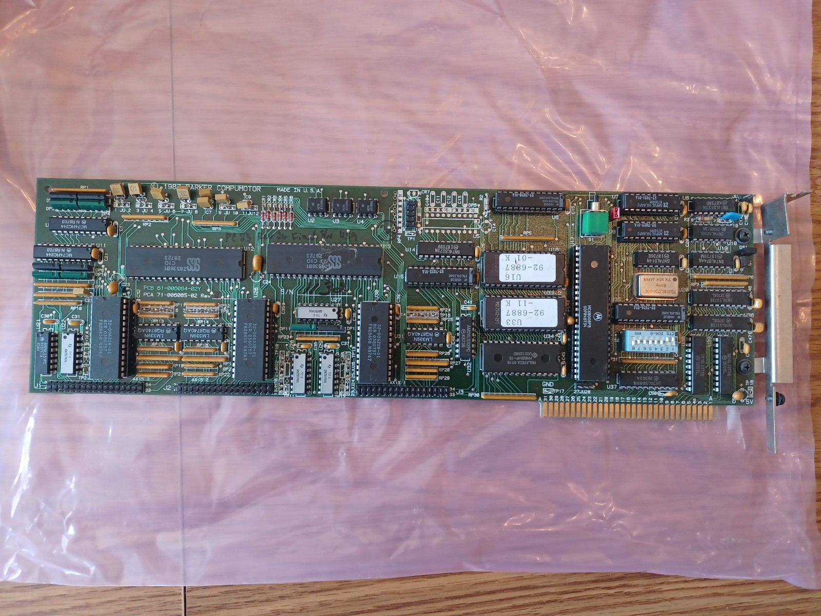 Parker Compumotor PCA 71-006085-02 PCB 61-006084-02Y Indexer Board Untested