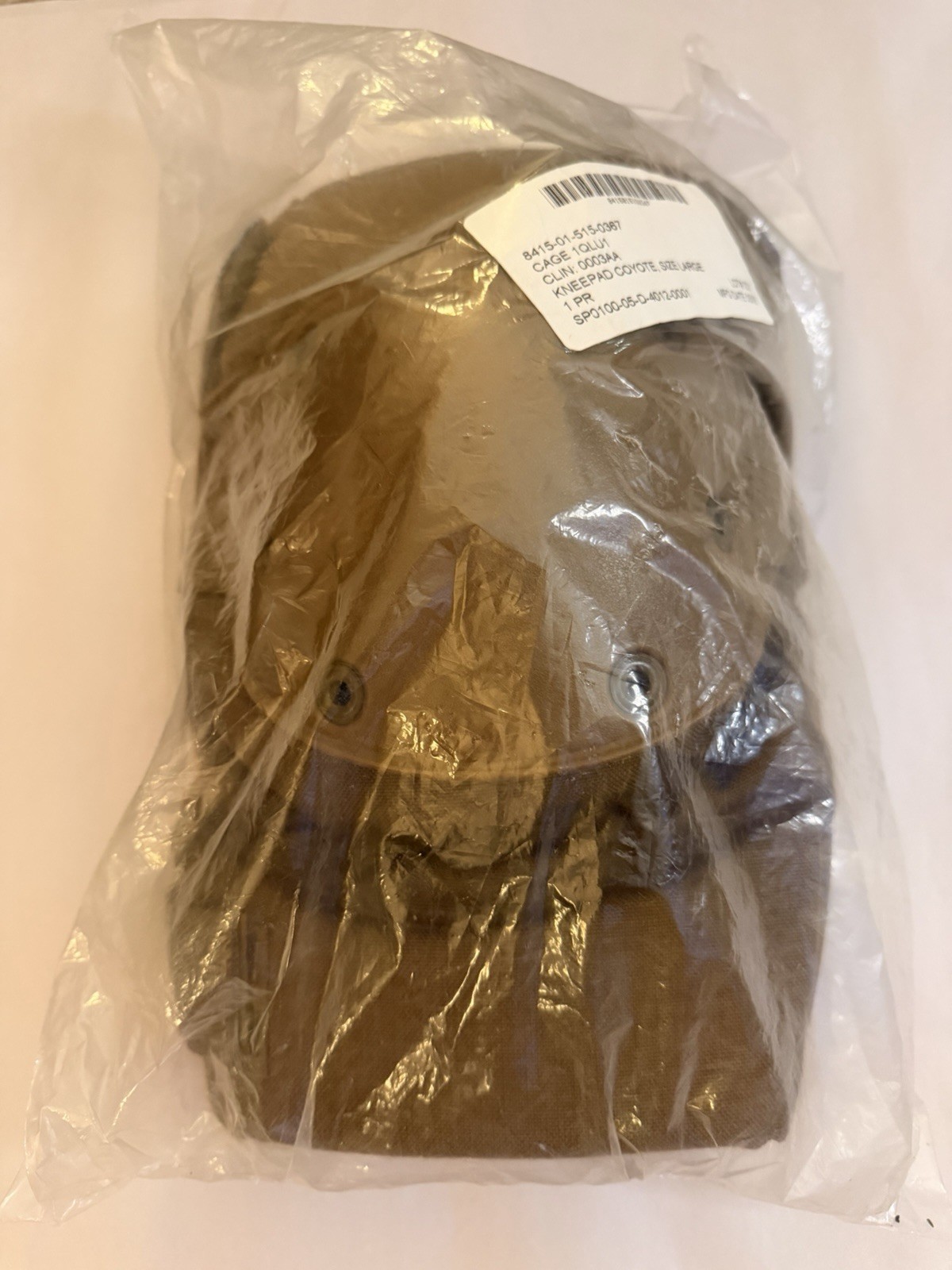 Large - US Marine Corp Knee Pad Set Coyote Pants USMC Brown Military Surplus