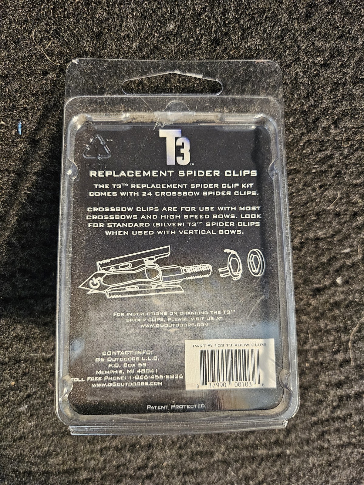 G5 T3 Crossbow Replacement Spider Clips 24pcs
