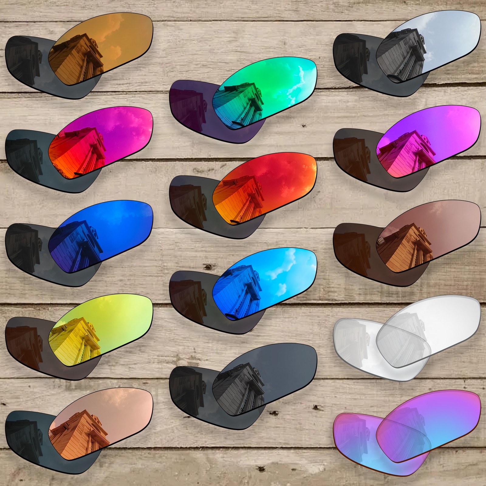 Anti-Scratch Polarized Replacement Lenses for-Oakley Juliet Sunglasses