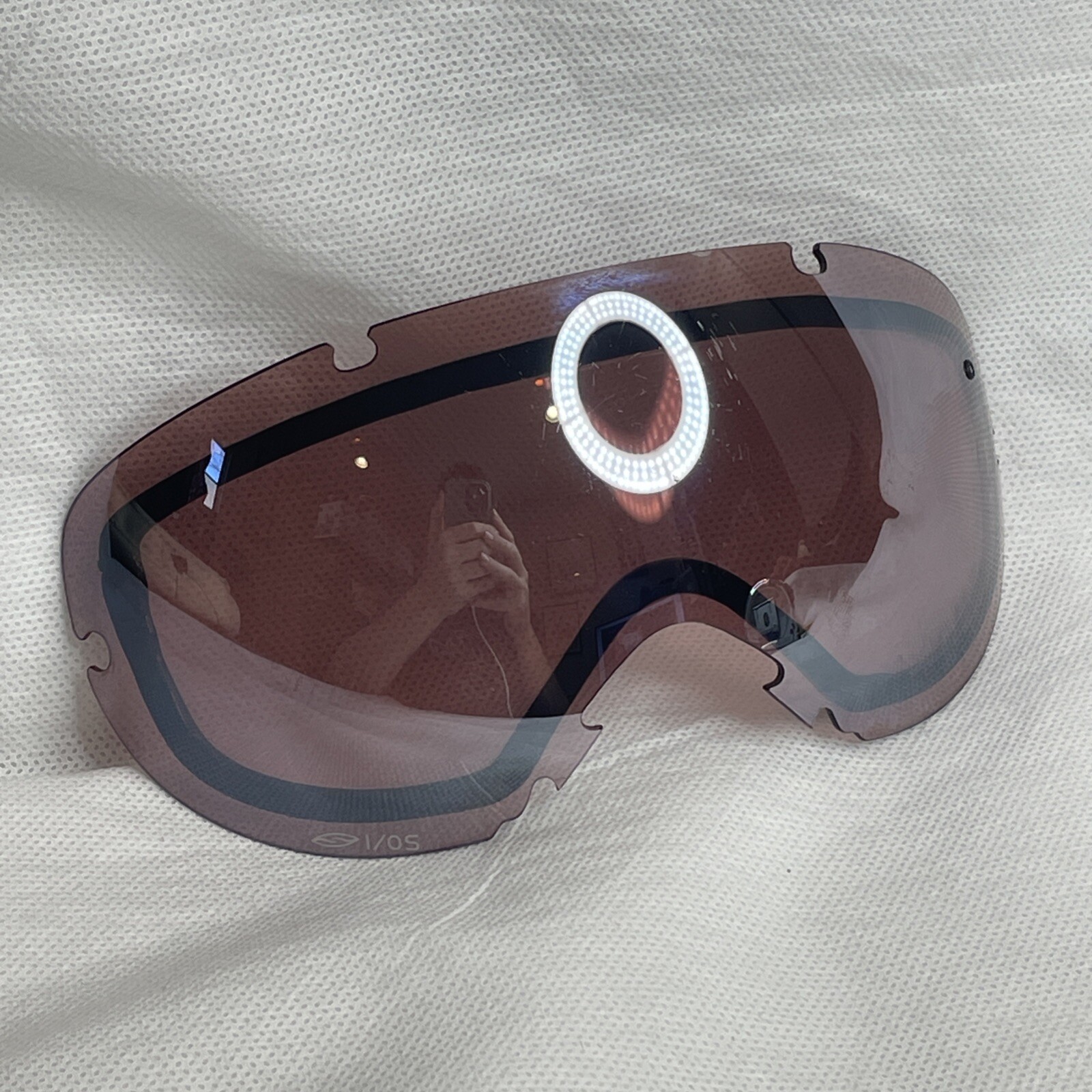 SMITH I/O S Goggle Lenses in Rose Tinted Used Replacement Small Scratch