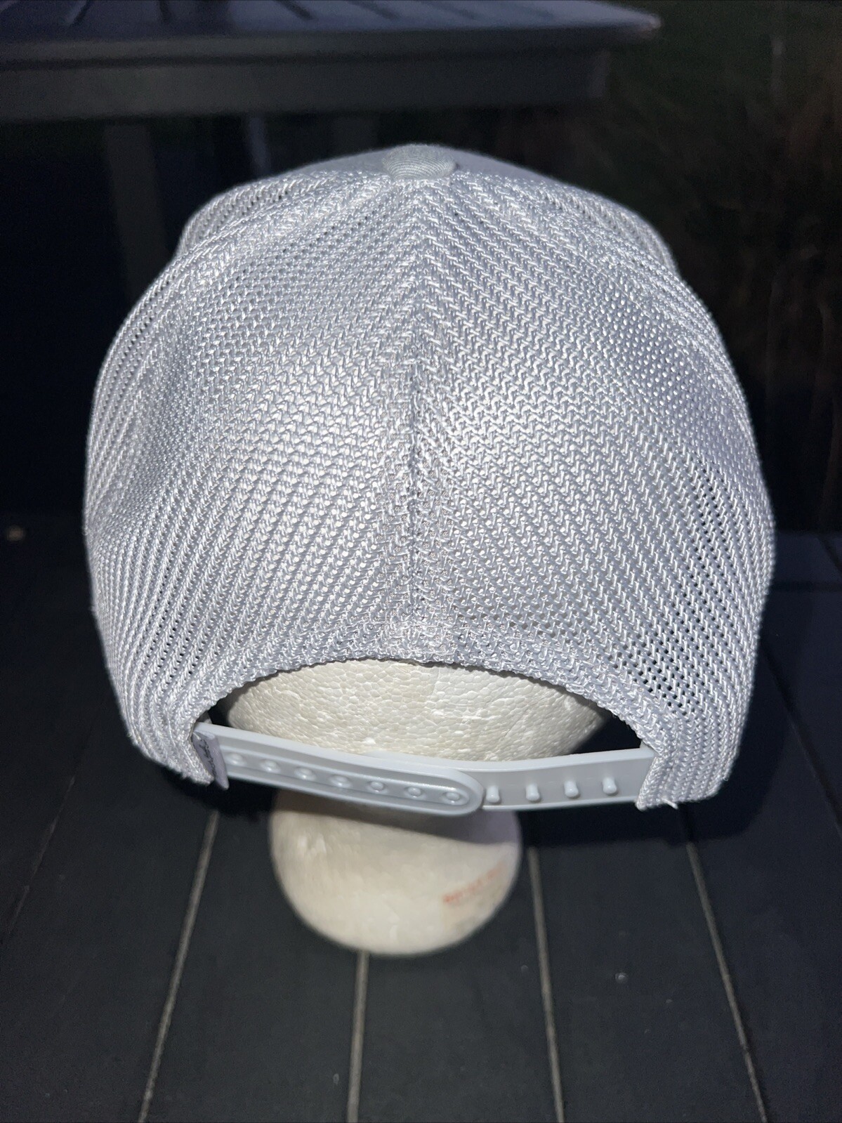 LAKE ST Gray Trucker Hat Cap Snapback Yupoon Flexfit Tech EUC