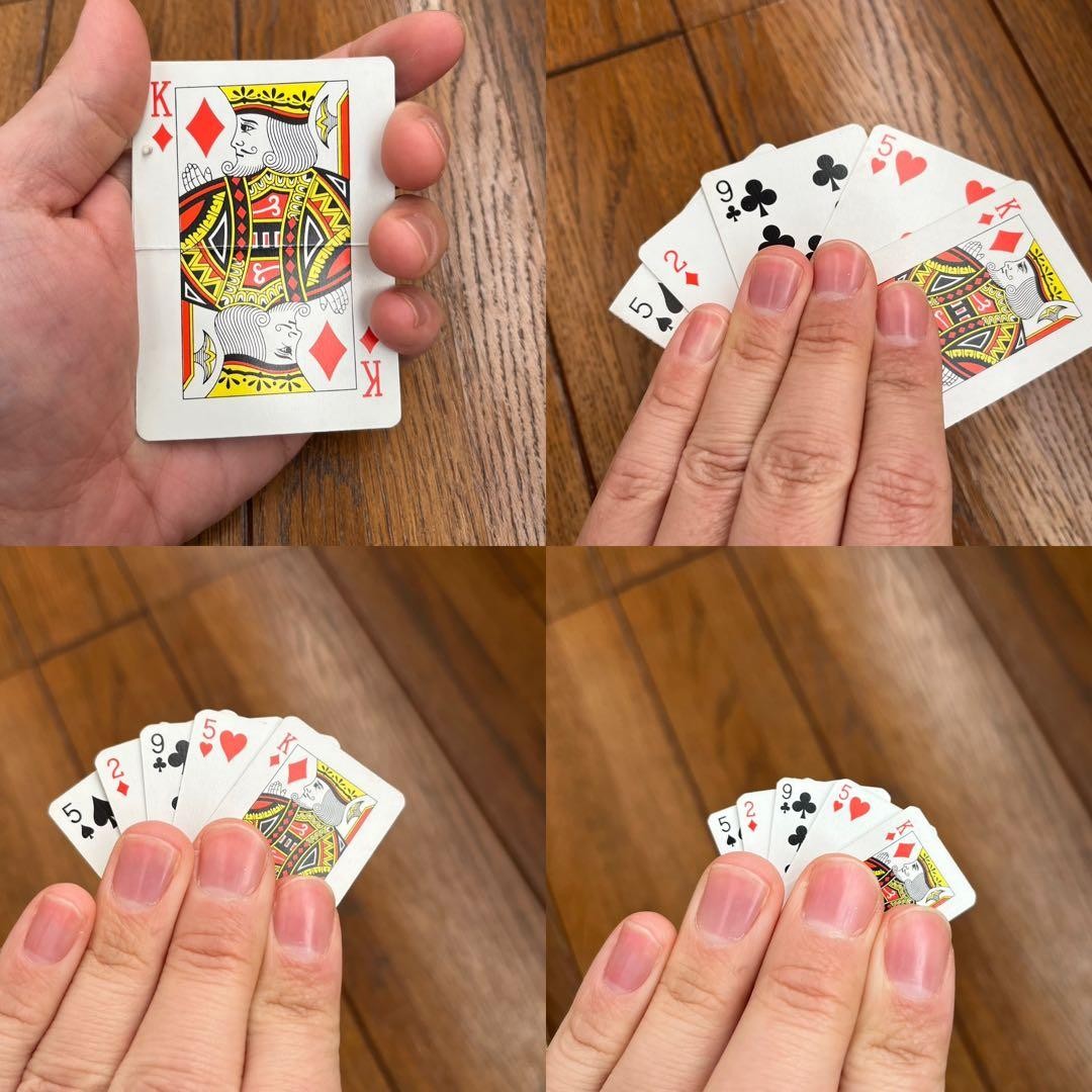Rare Magic Shrinking Deck Trick Japan Vintage Prop Card Magic Party Goods D783