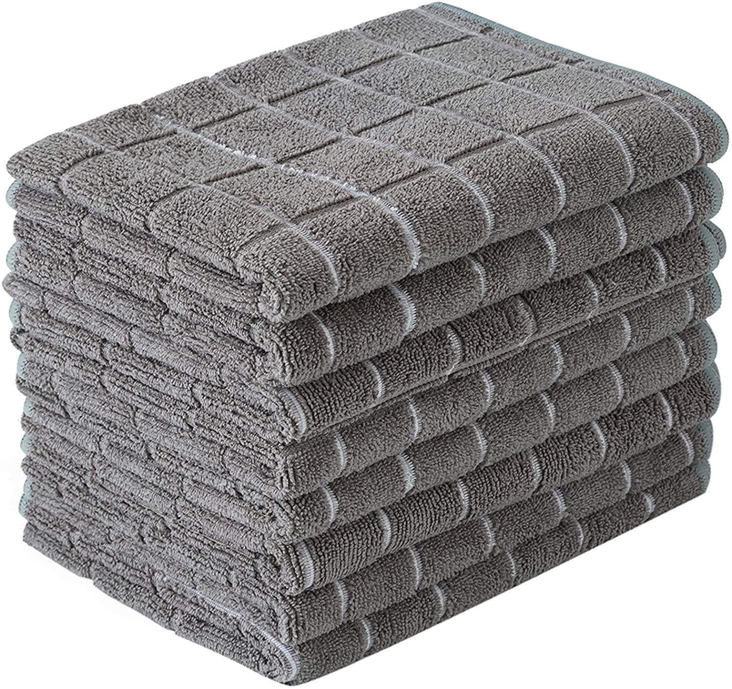Microfiber Dish Towels - Soft, Super Absorbent and Lint Free Kitchen Towels - 8