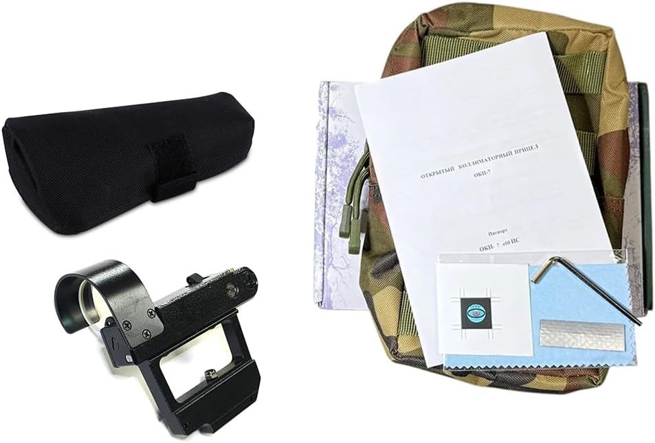 OKP7 Side Mount Green Dot Reflex Sight w/ Triangle Reticle for Rifle Scope