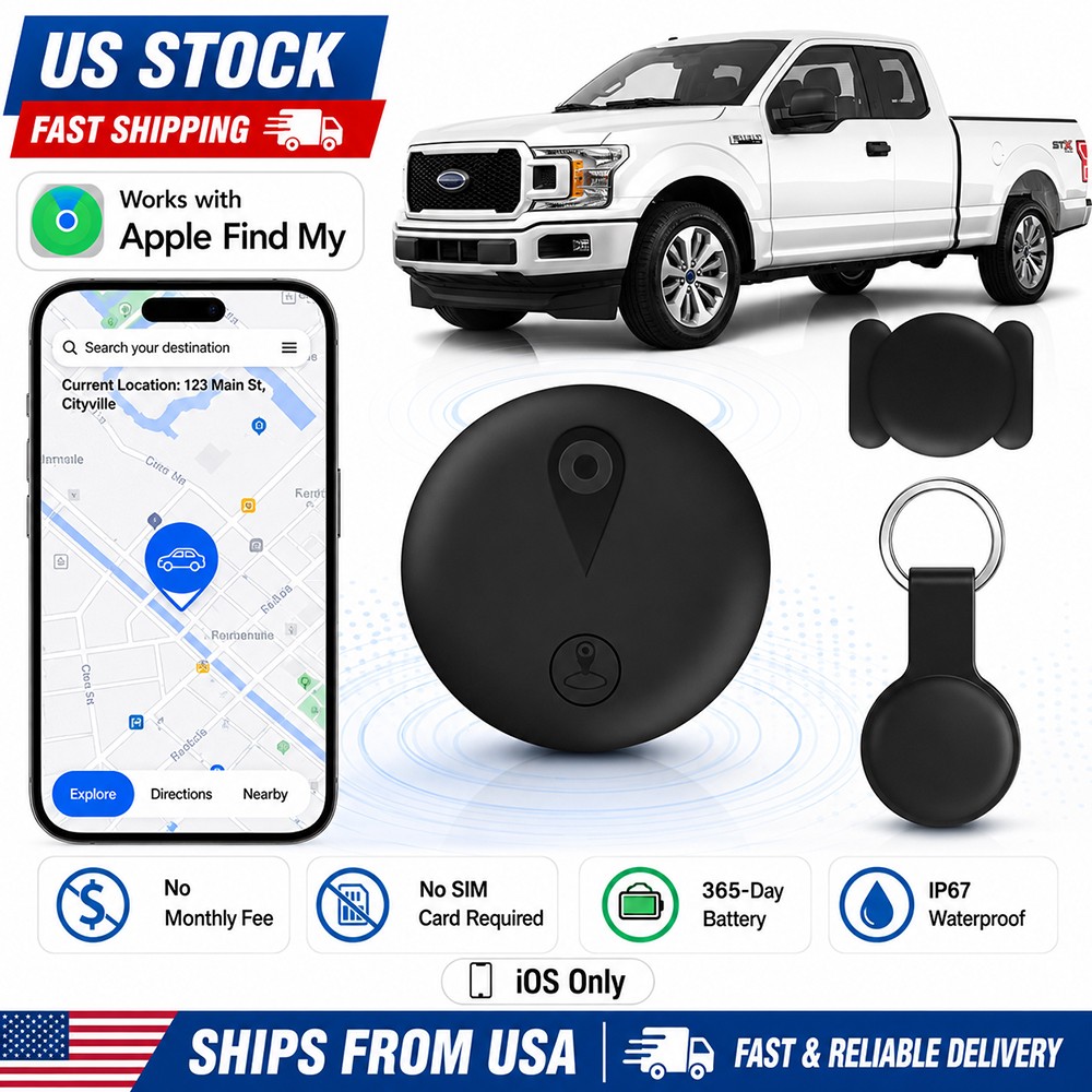 GPS Tracker for Vehicles Magnetic Car Tracking Device Mini Hidden for iPhone/IOS
