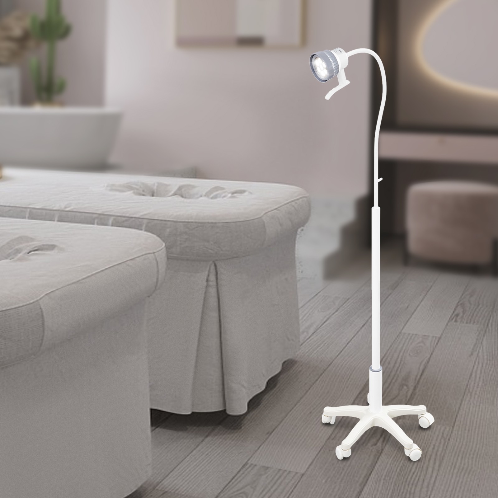 12W Mobile Dental Surgical Exam Lamp LED Examination Light W/ Wheels Floor Stand