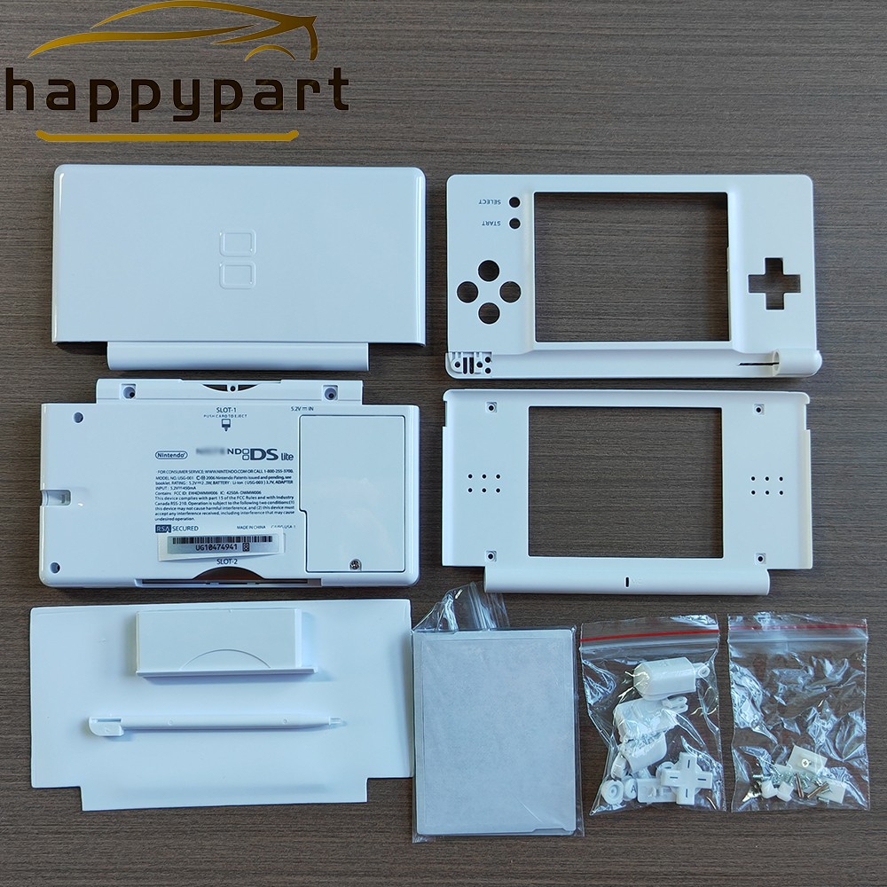 Full Replacement Housing Shell Screen Lens For Nintendo DS Lite NDSL White US
