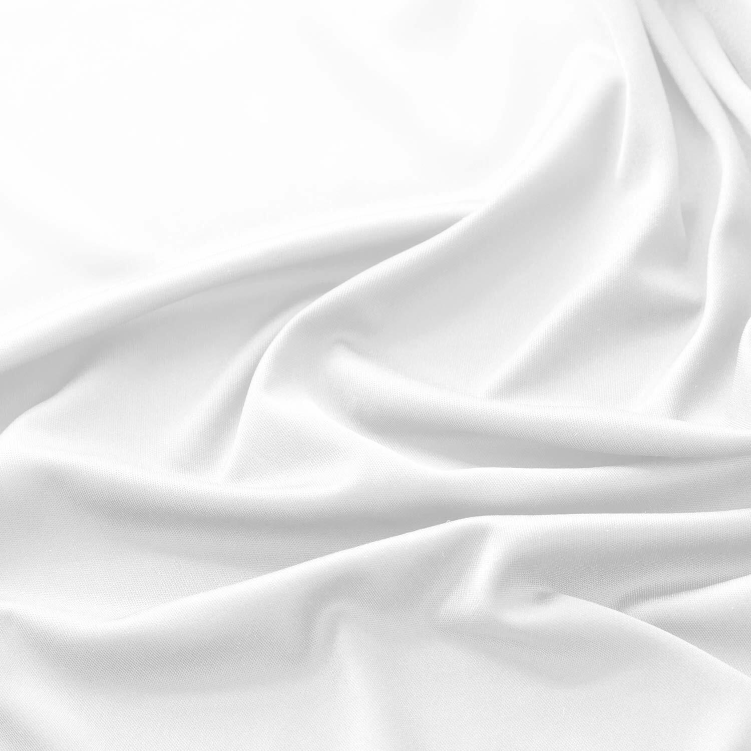 6 Pack of Flat Bed Sheets, White, 200 Thread Count, Size Options, Color Coded
