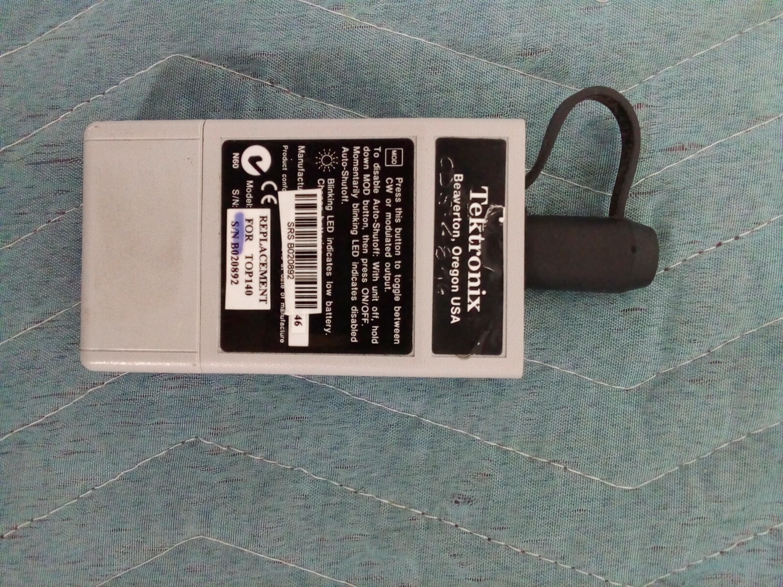 *Lot of 2* Tektronix TEKTOP200 Power Meter & TEKTOP140 Laser Source