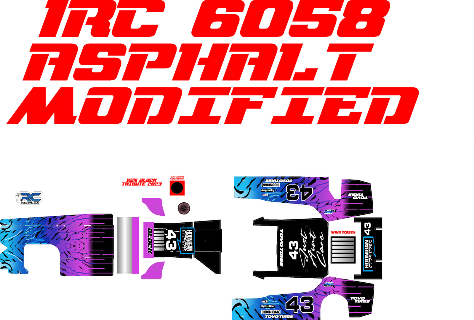 1RC ASPHALT MODIFIED 1RC6058  WRAP KB43 TRIBUTE  THEME