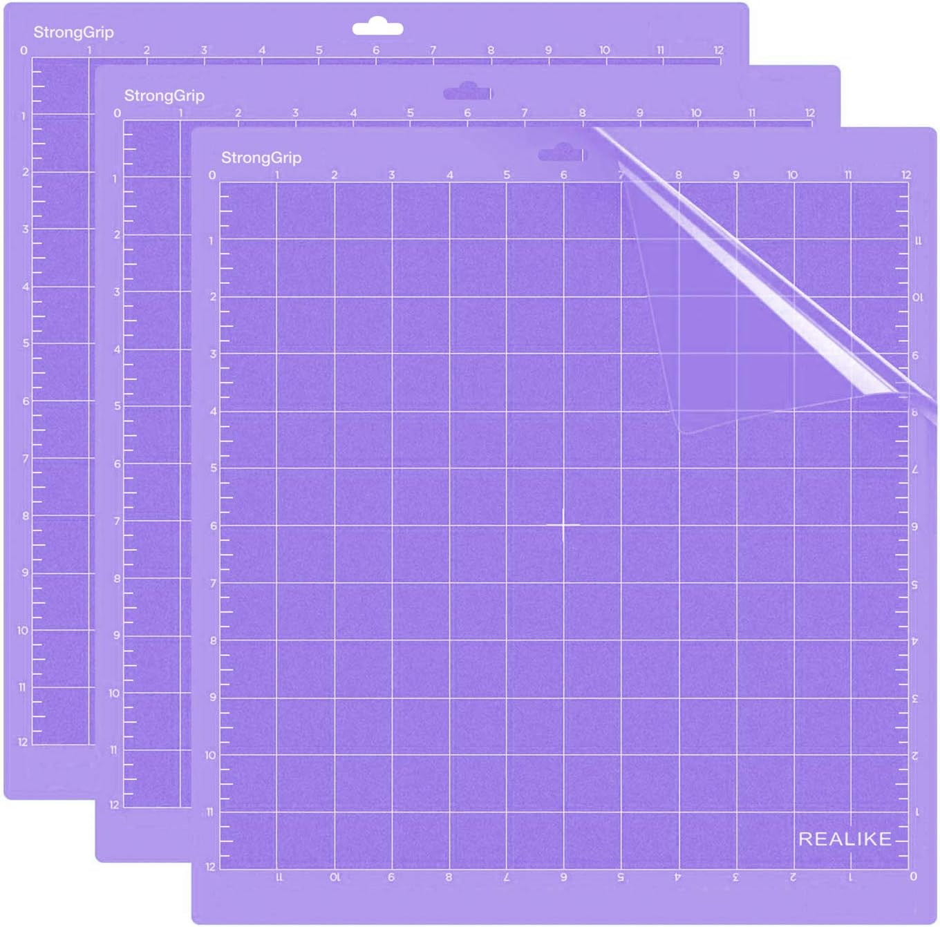 12X12 StrongGrip Cutting Mats for Silhouette Cameo 5/4/3/2/1(3 Mats) Gridded ...