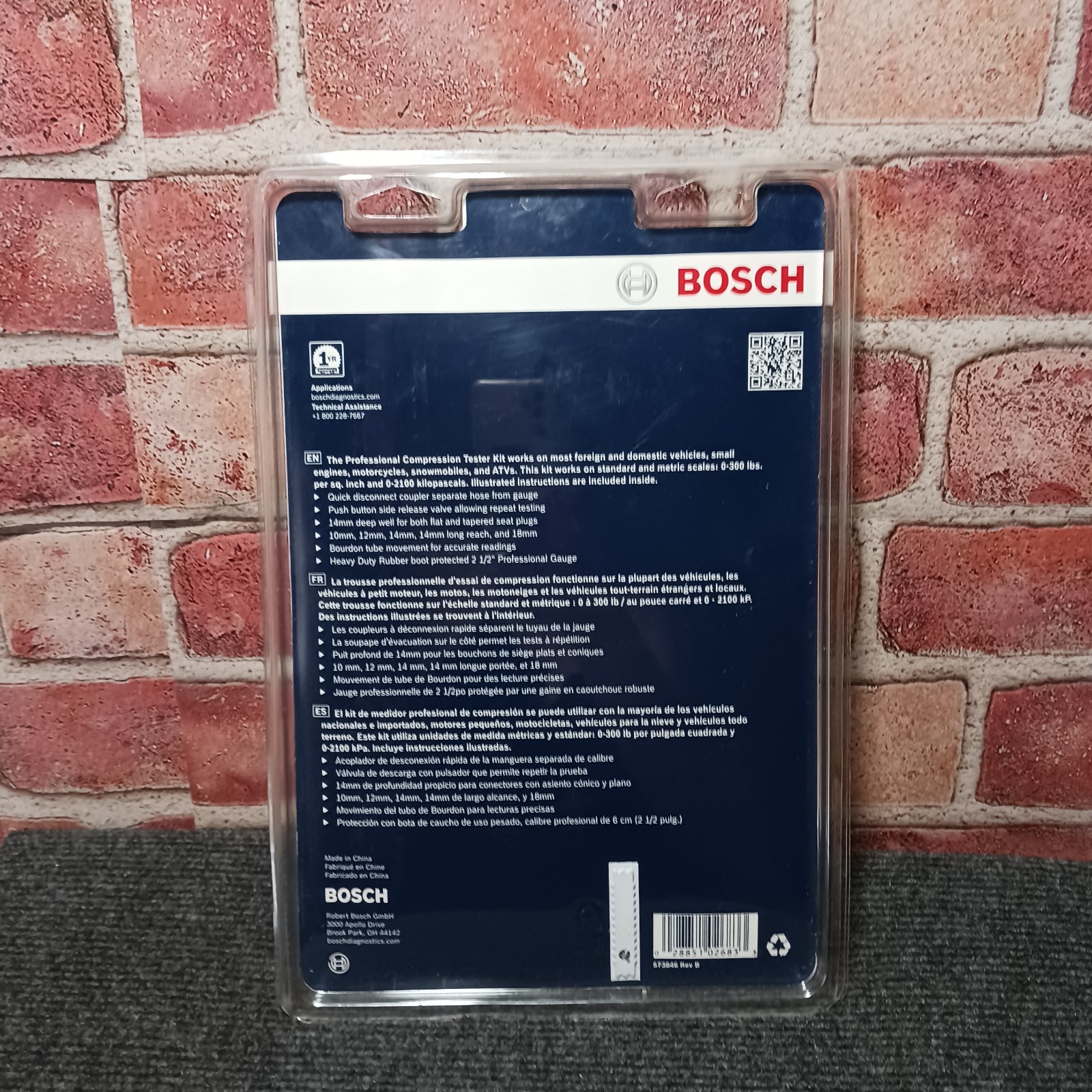 New Bosch FIX 7828 Professional Compression Tester Quick Disconnect Coupler