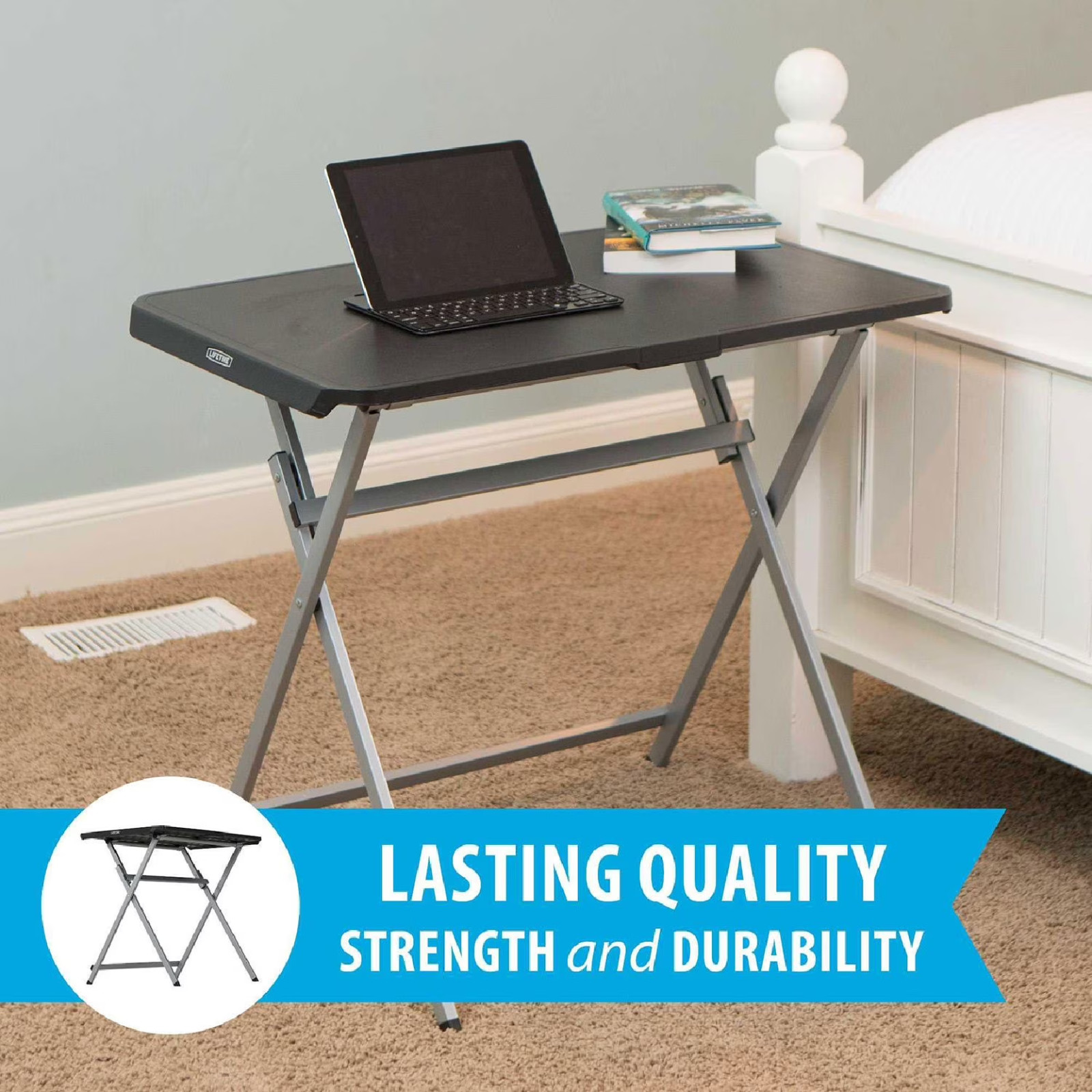 Lifetime 30" Light Commercial Personal Table Black