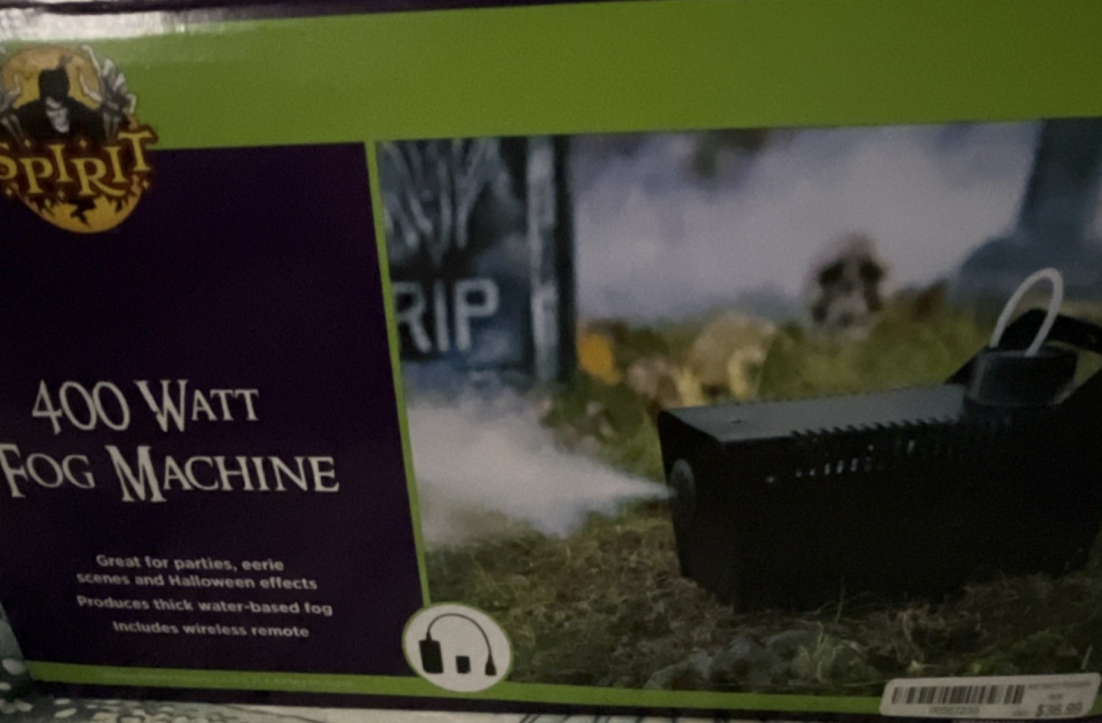 Spirit FM400-A 400W Fog Machine for Water-Based Fluids w/ Wireless Remote