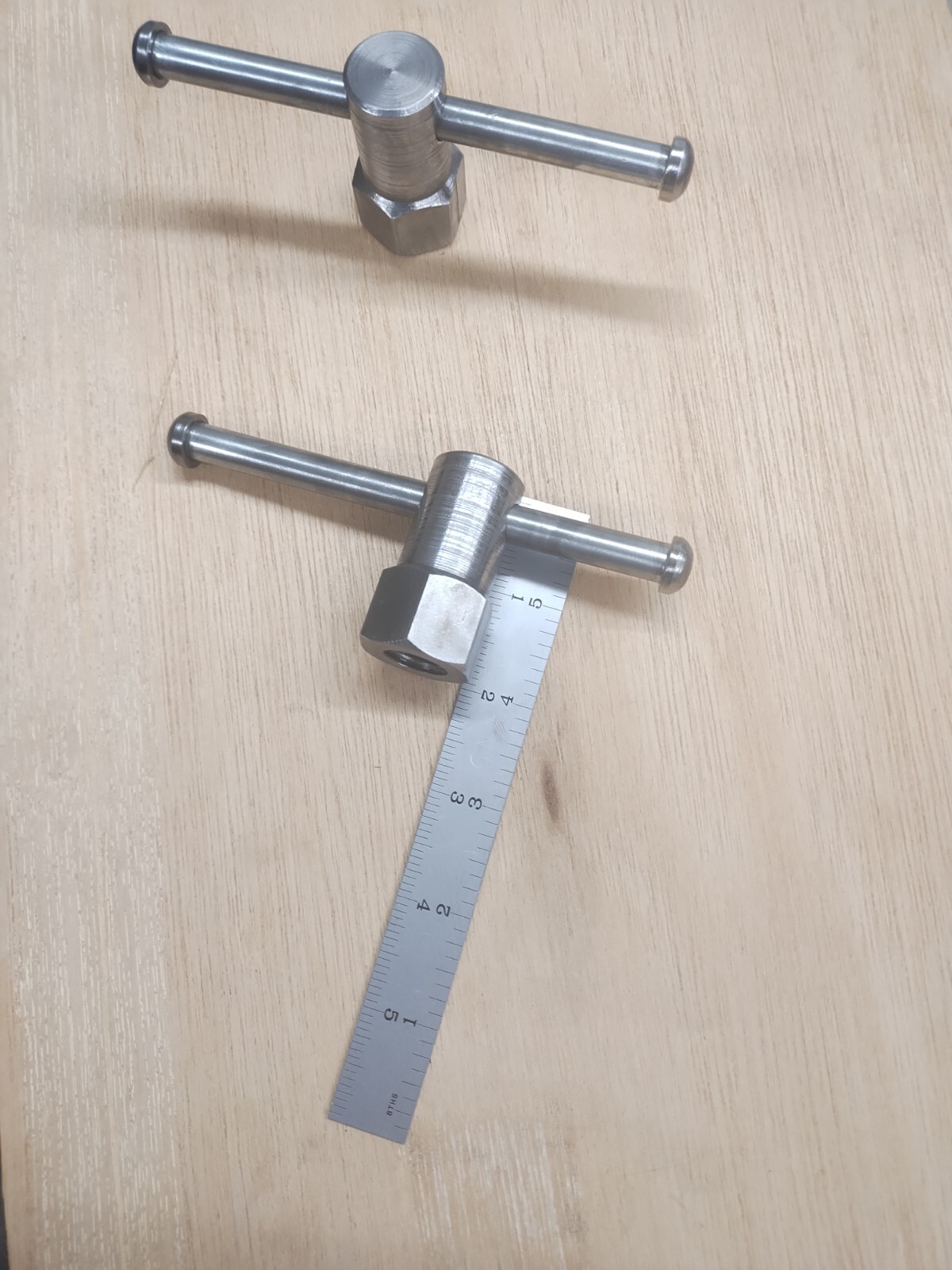 Swivel base vise handles 5/8-11 thread, 1" hex style, Fit Wilton C3, 800 & more