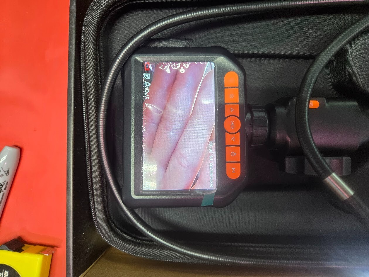 Endoscope Camera with Light Two-Way Articulation Borescope, 0.33in 5.5ft