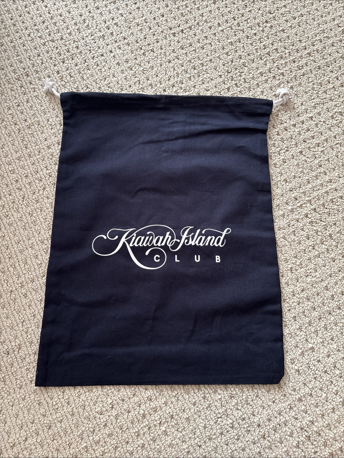 Cassique - Kiawah Island Club - Navy Blue Linen Golf Shoe Bag