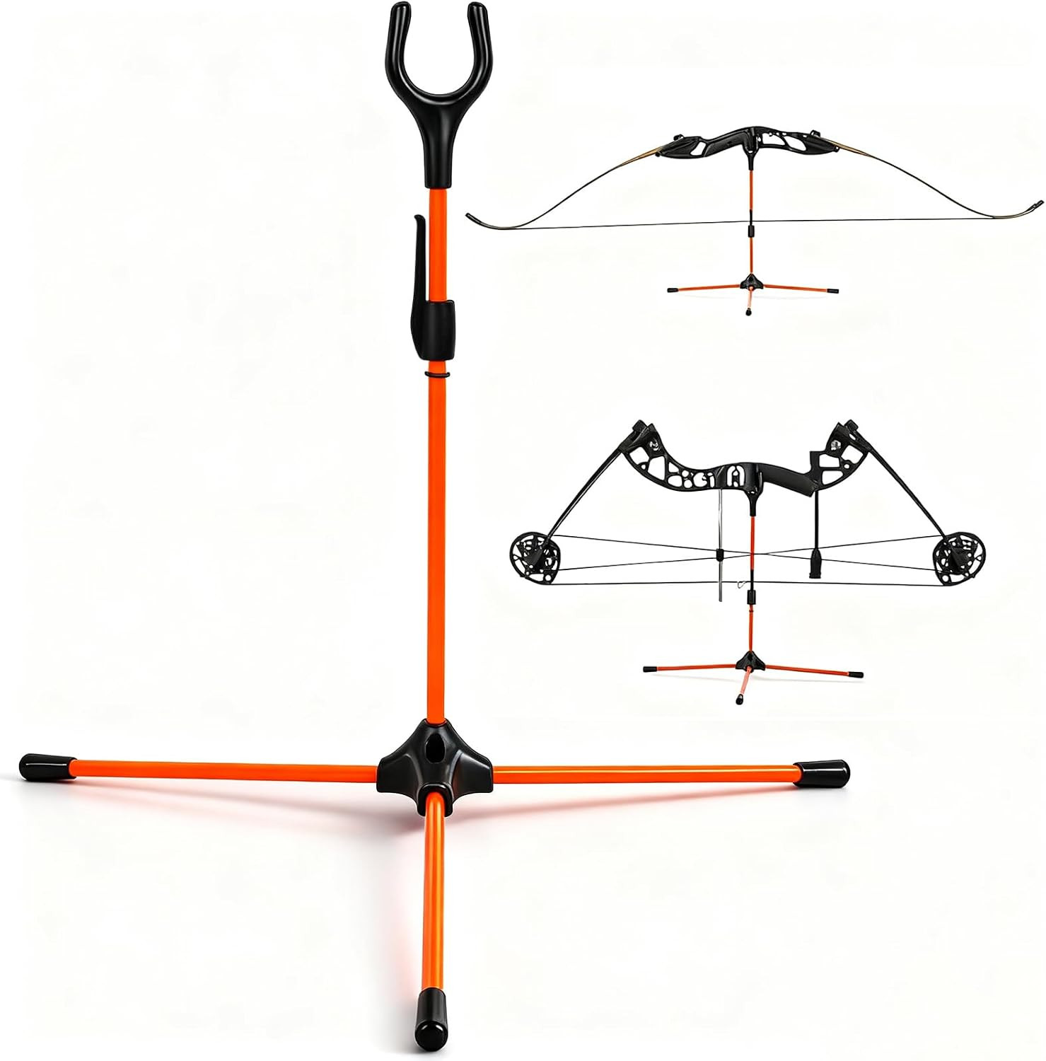 Archery Bow Stand - 14.6" Height Lightweight Bow Stand, Foldable Bow Rack Holder