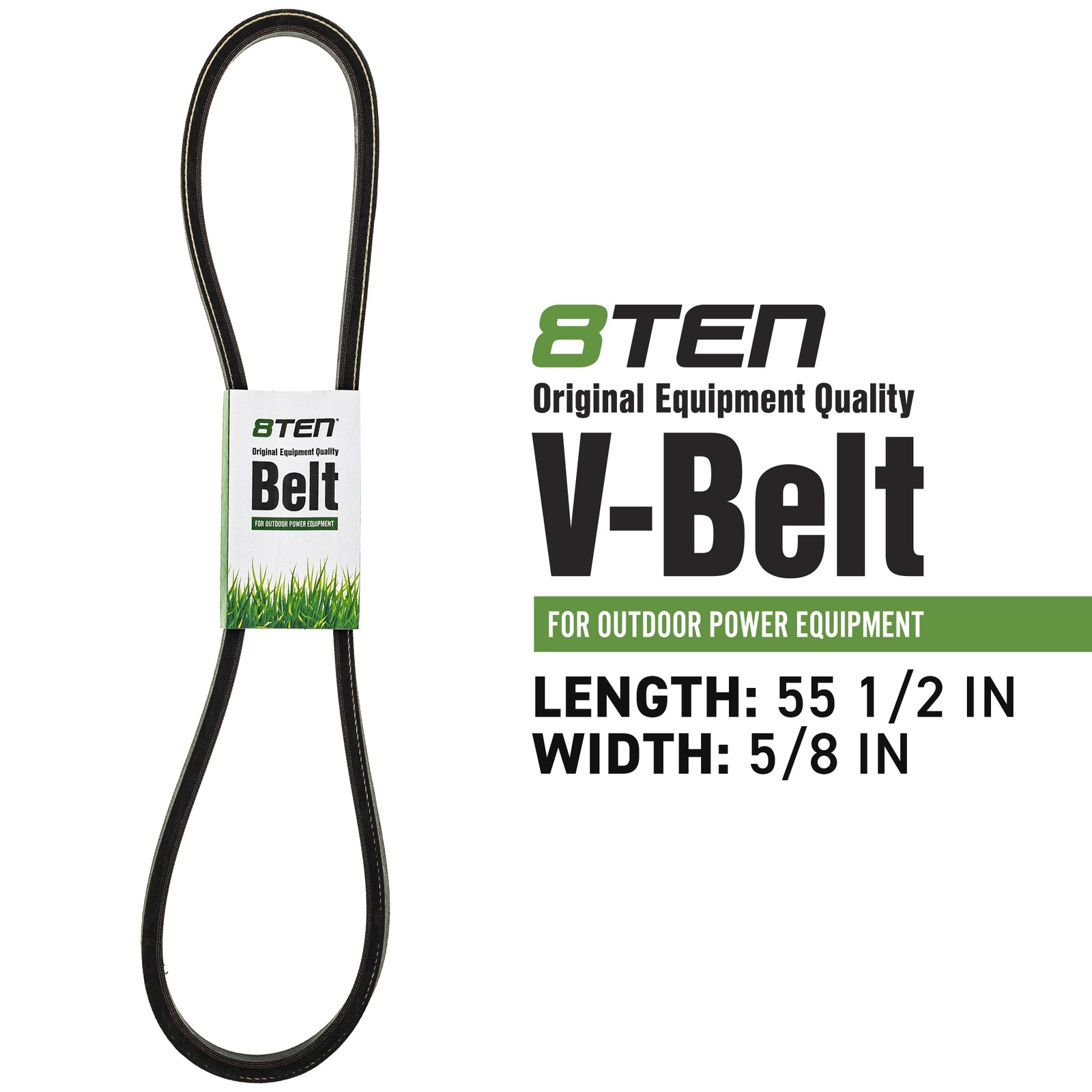 8TEN Raw Edge Drive Belt for John Deere M148556 M127176 HD45 HD75 SST15 SST16