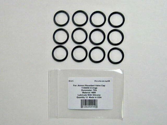 12 Compatible 1140450 Annovi Reverberi Valve Cap O-rings / R&S 2.62-20.24AR