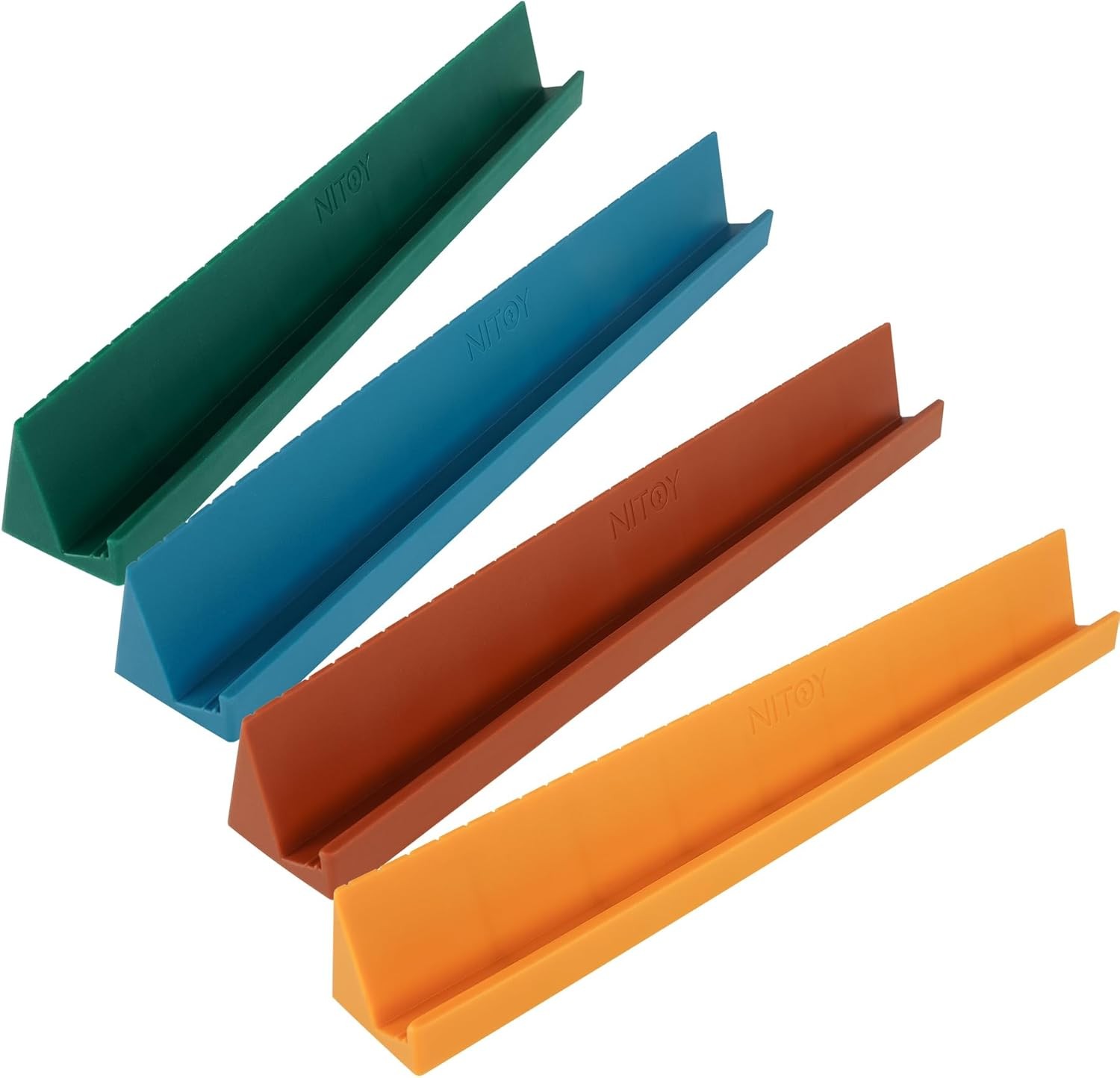 4PCS Silicone Domino Racks for Adults 10x1.18x1.18 inches, 3 Tilt Options