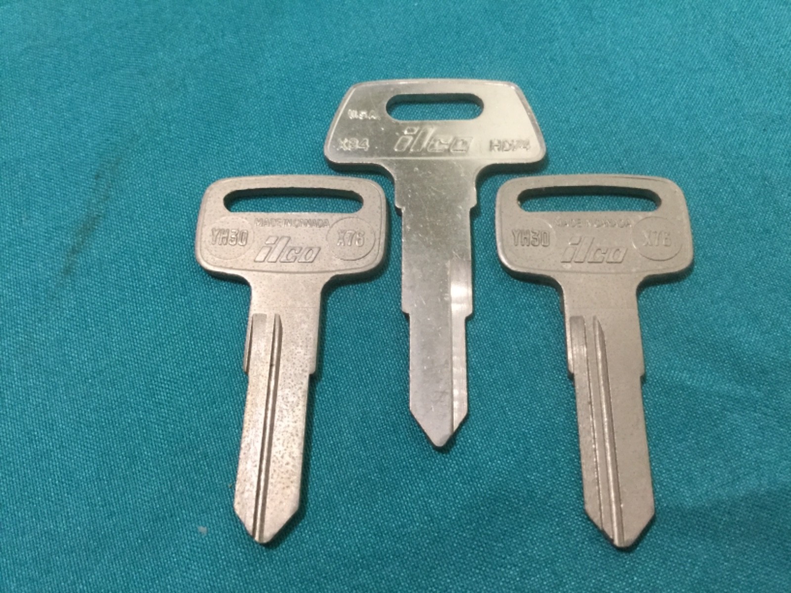 Automotive X89 & X76 Key Blanks by Ilco, Set of 3 - Locksmith