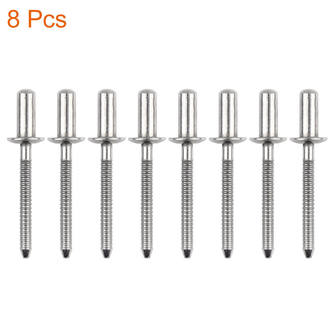 8pcs 4.8mm x 12mm 304 Stainless Steel Round Head Closed End  Rivet for Car