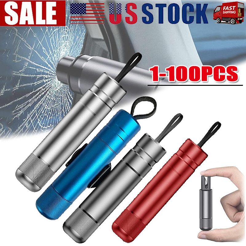 Car Safety Hammer Window Glass Breaker Seat Belt Emergency Escape Cutter Tool