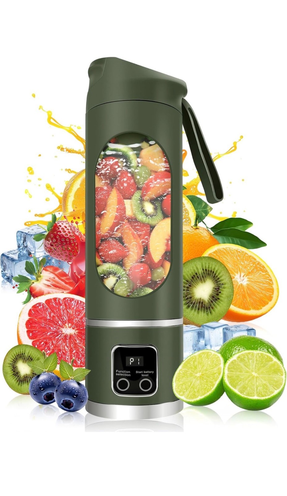 HS-860 Portable Juicing Cup USB Rechargeable Blender Smoothie Maker