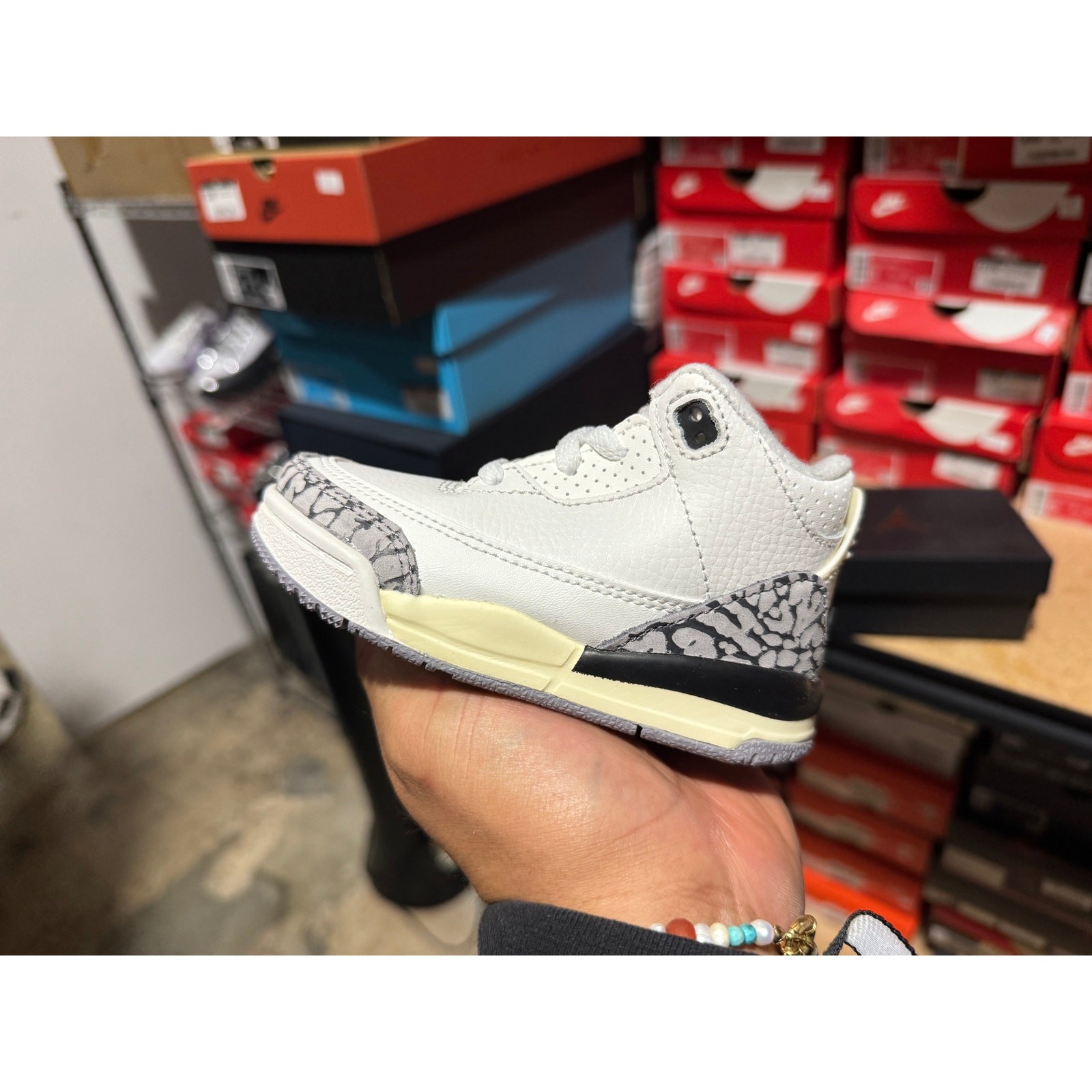 Air Jordan 3 Retro (TD) - White Cement Reimagined Size 5C