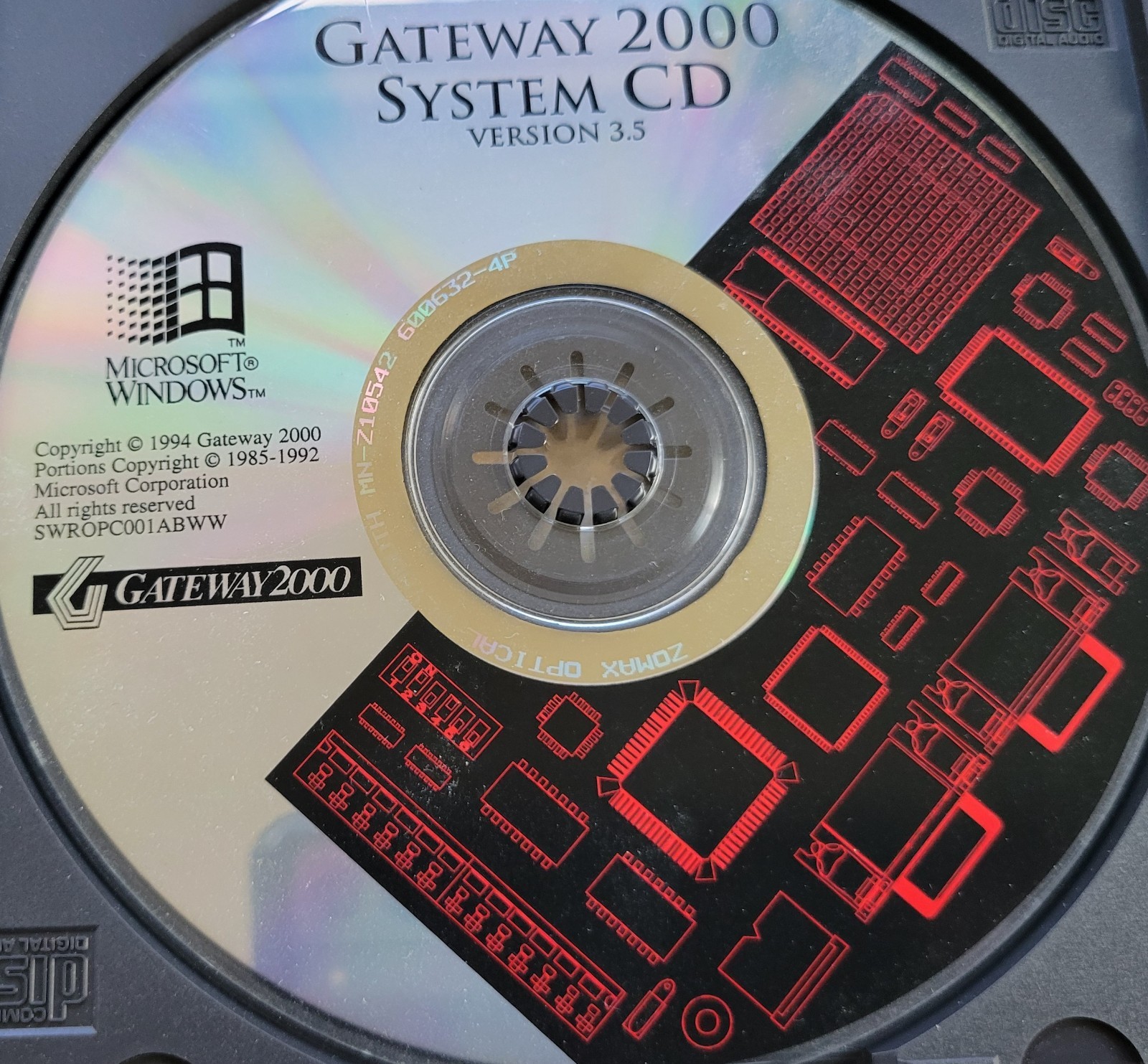Vintage - Gateway 2000 System CD for Microsoft Windows, Version 3.5