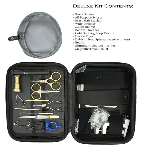 Kingfisher Fly Tying Clarkfork Fly Tying Vise Deluxe Kit