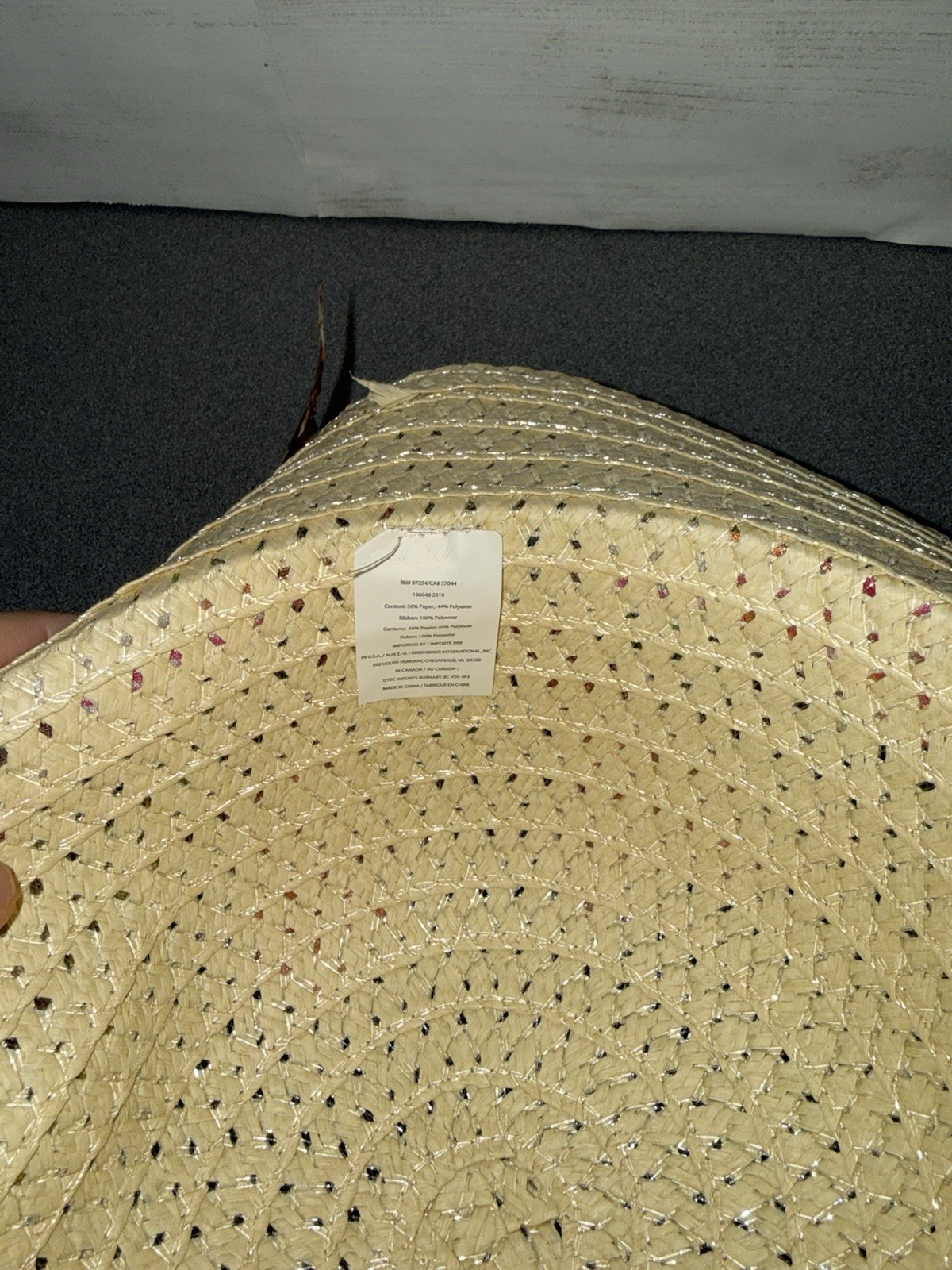 Decorative Straw Hat, Easter Bonnet , Spring Decor