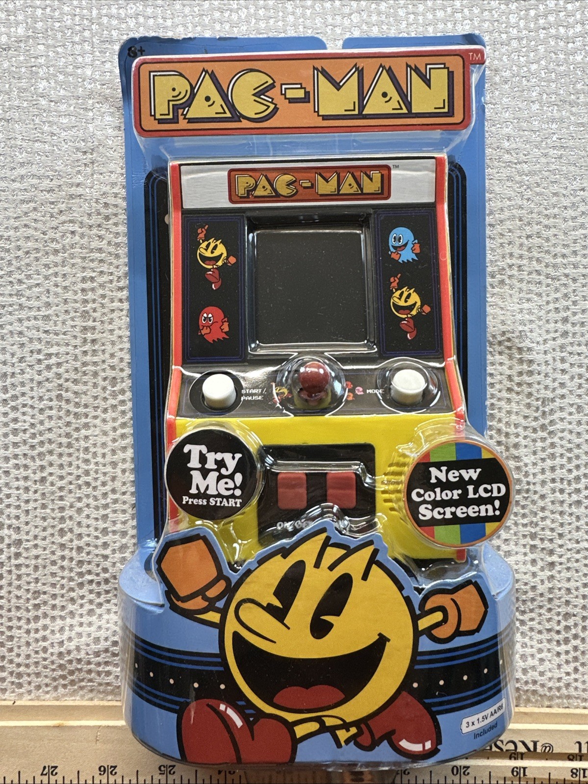 Pac-Man Mini Game Arcade Machine Handheld Classic Retro Tabletop …..WORKS!