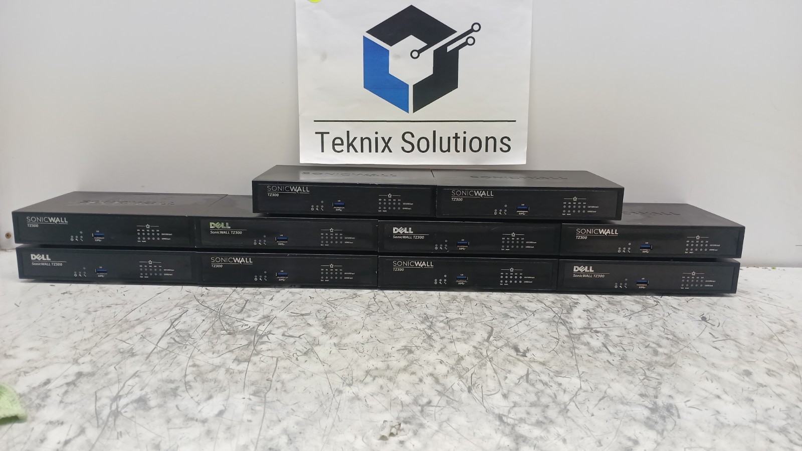 LOT OF 10 Dell SonicWalls TZ300 *FACTORY RESET* | WORKING | READ DESCRIPTION!
