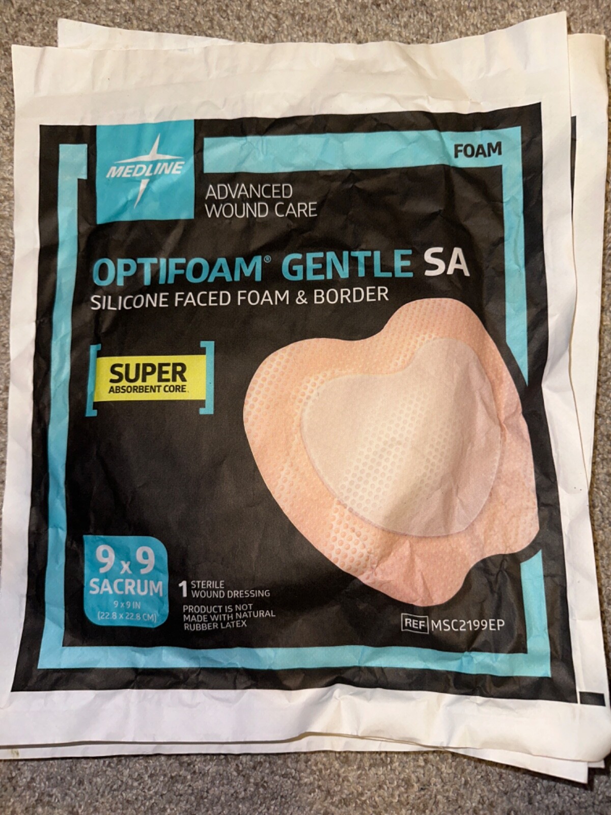 Medline Optifoam Gentle SA Silicone-Faced Foam Dressings