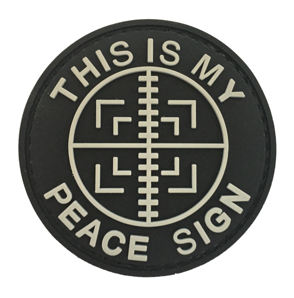 This Is My Peace Sign PVC Patch (SOI Infantry Topgun SF NYPD SEAL Recon SWAT 673