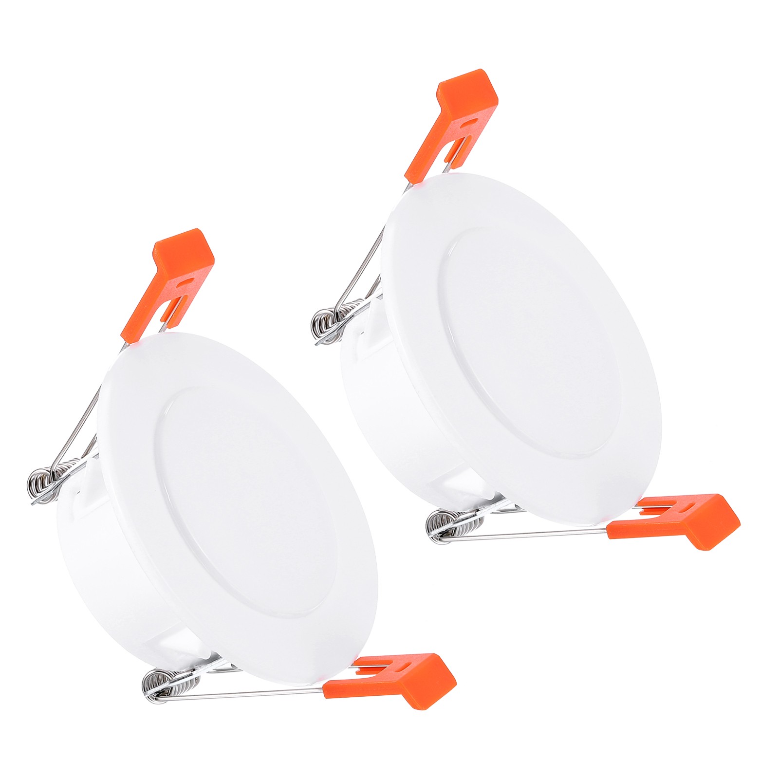 2Pack 3.1" Spring Ceiling Cover Plate Suitable for 2.4-2.7" Round Hole, White