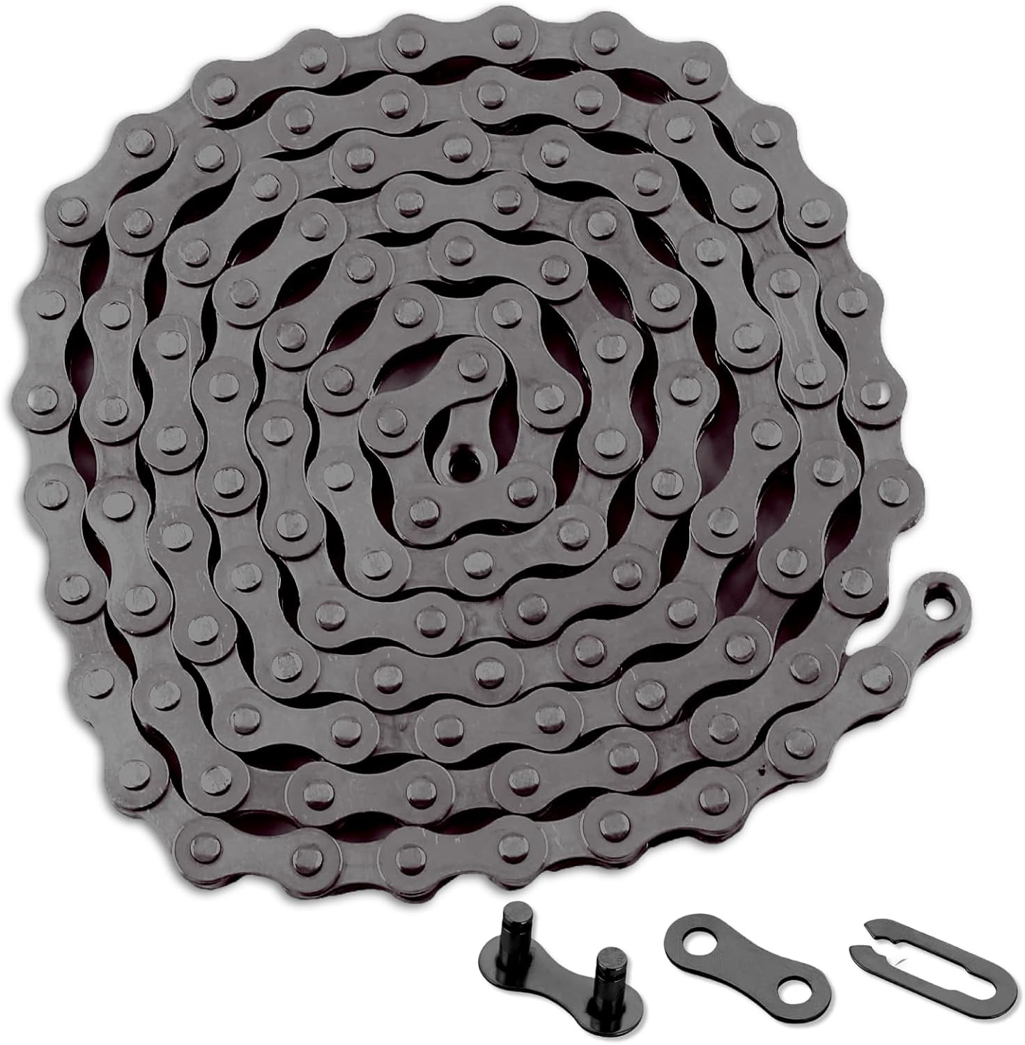 Single Speed Bike Chain，Bicycle Chain 1/2" x1/8" 114 Links,BMX Chain BMX Bike Ch
