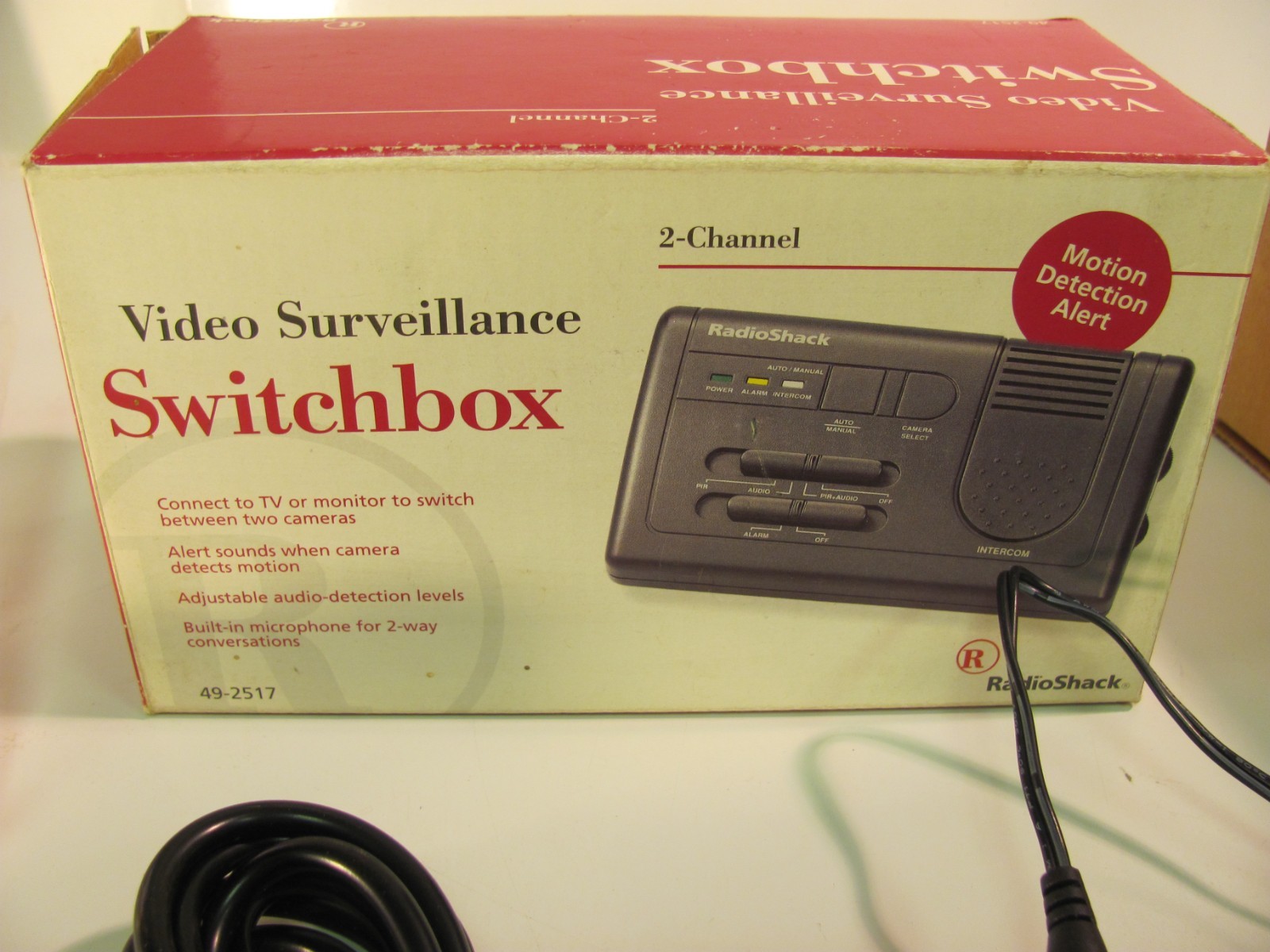 RadioShack Video Surveillance System Switchbox 2 channels, Cat No. 49-2517