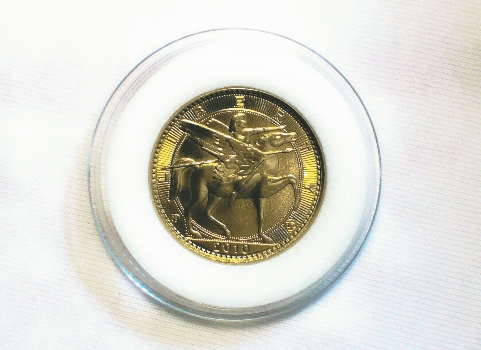 Daniel Carr - USNA 2010 Trade Dollar - Liberty Riding Winged Horse - Satin Brass