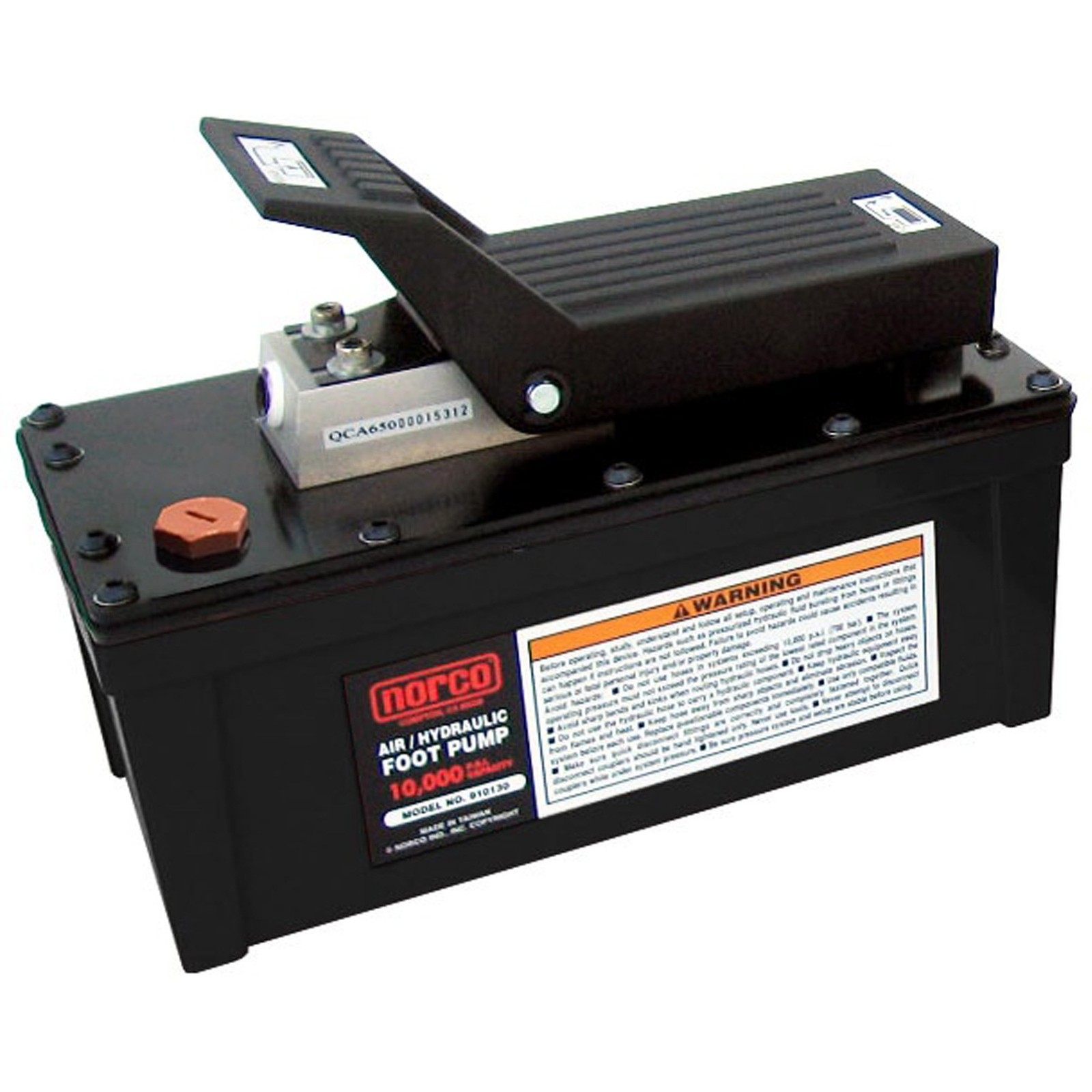 NorcoLifting 910130A Air/Hydraulic Foot Pump, 10,000 psi, without gauge