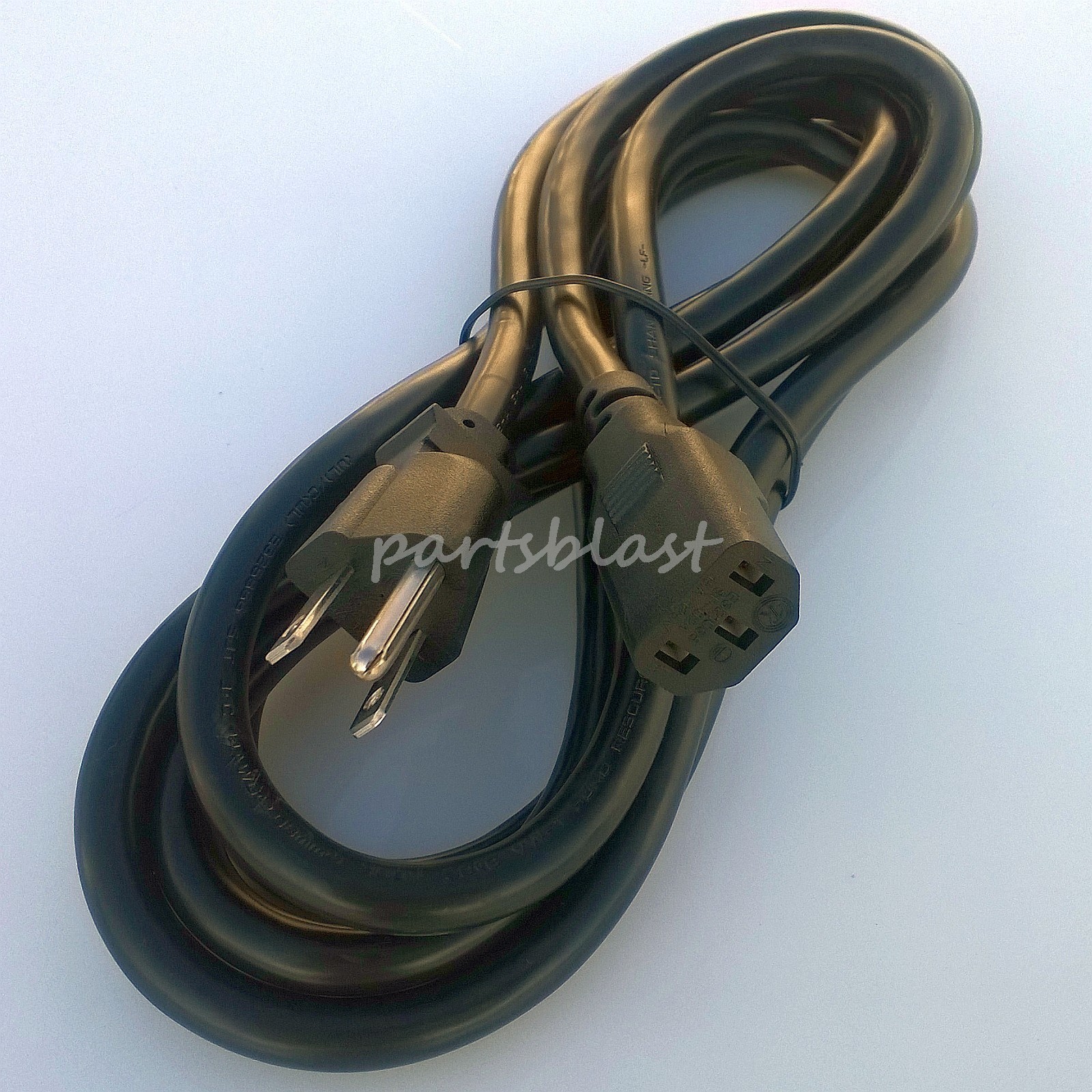 6 feet universal POWER CORD STANDARD PC/MONITOR/CABLE/TV THREE PRONG 3 conductor