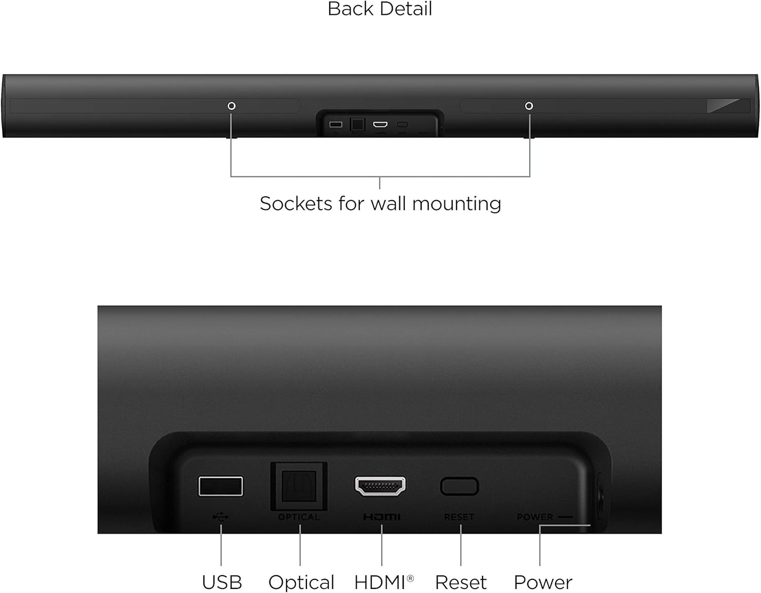 Roku Streambar Pro Stereo Soundbar Grey