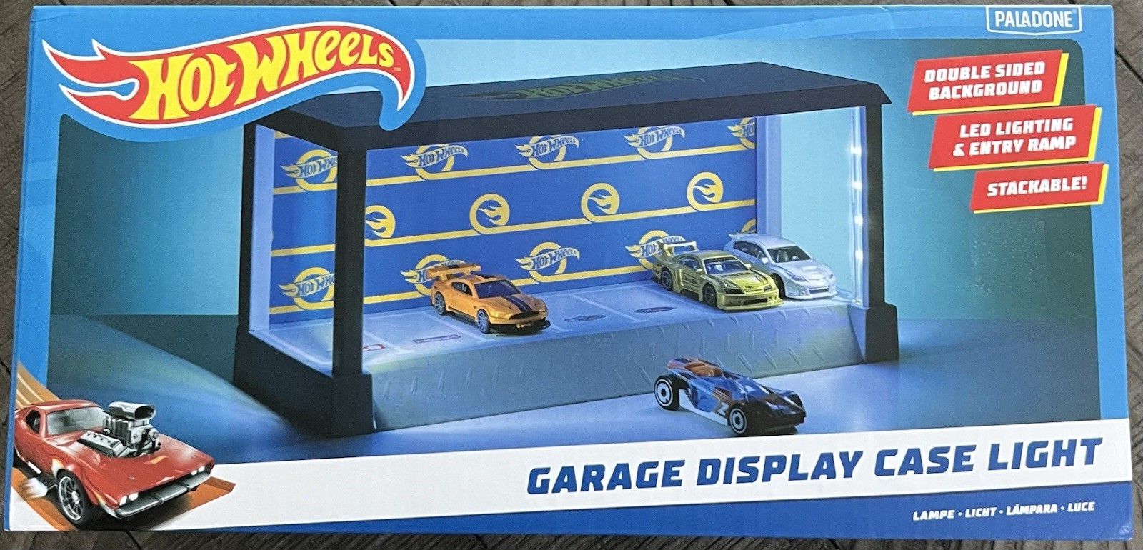 Hot Wheels GARAGE DISPLAY CASE LIGHT With LED Lighting VHTF
