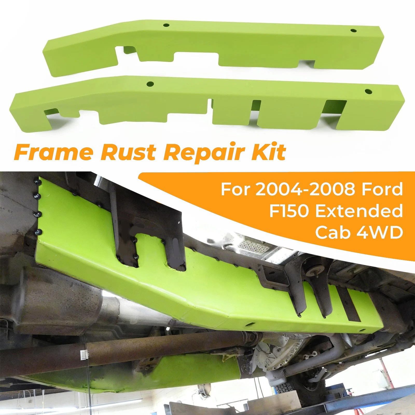 Frame Rust Repair Kit Steel LH & RH For Ford F150 Extended Cab 4WD 2004-2008